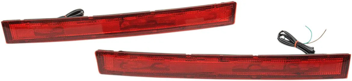 Parts Unlimited Saddlebag Side Light Lens - Red