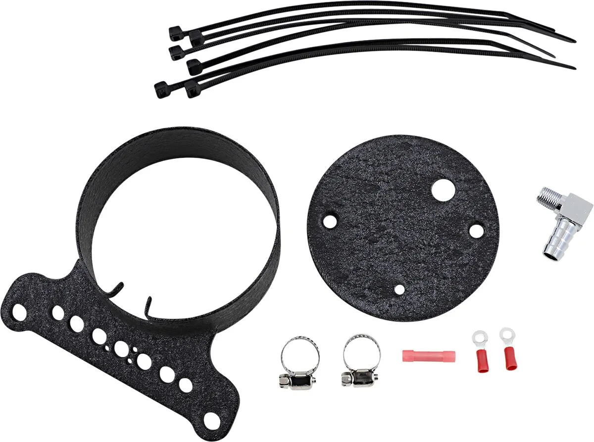 Drag Specialties Gauge Bracket - Wrinkle Black