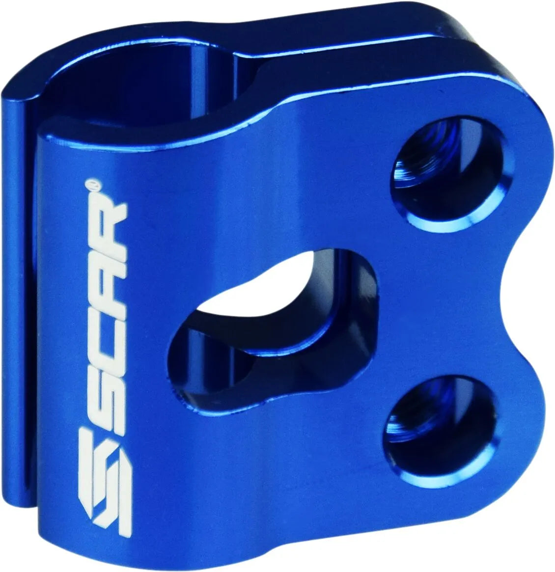 Scar Brakeline Clamp - Blue Aluminum Adapter