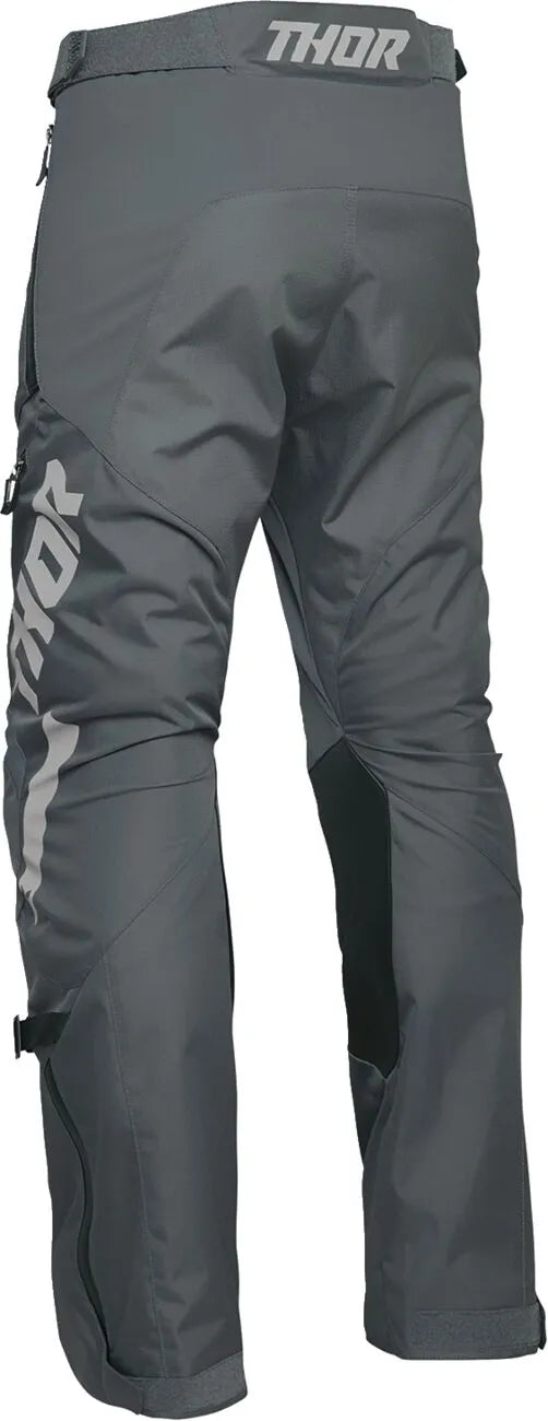 Thor Terrain Over-the-boot Dual Sport Pants - Black/Light Gray/Charcoal Gray