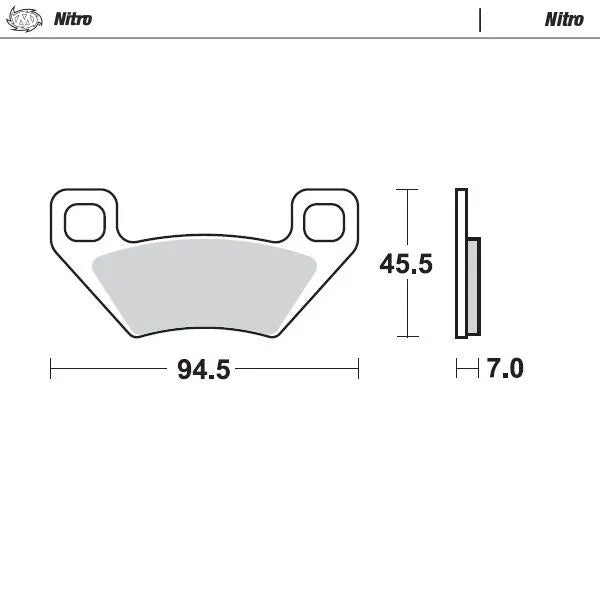 Moto-master Nitro Atv Brake Pads - Sintered Metal