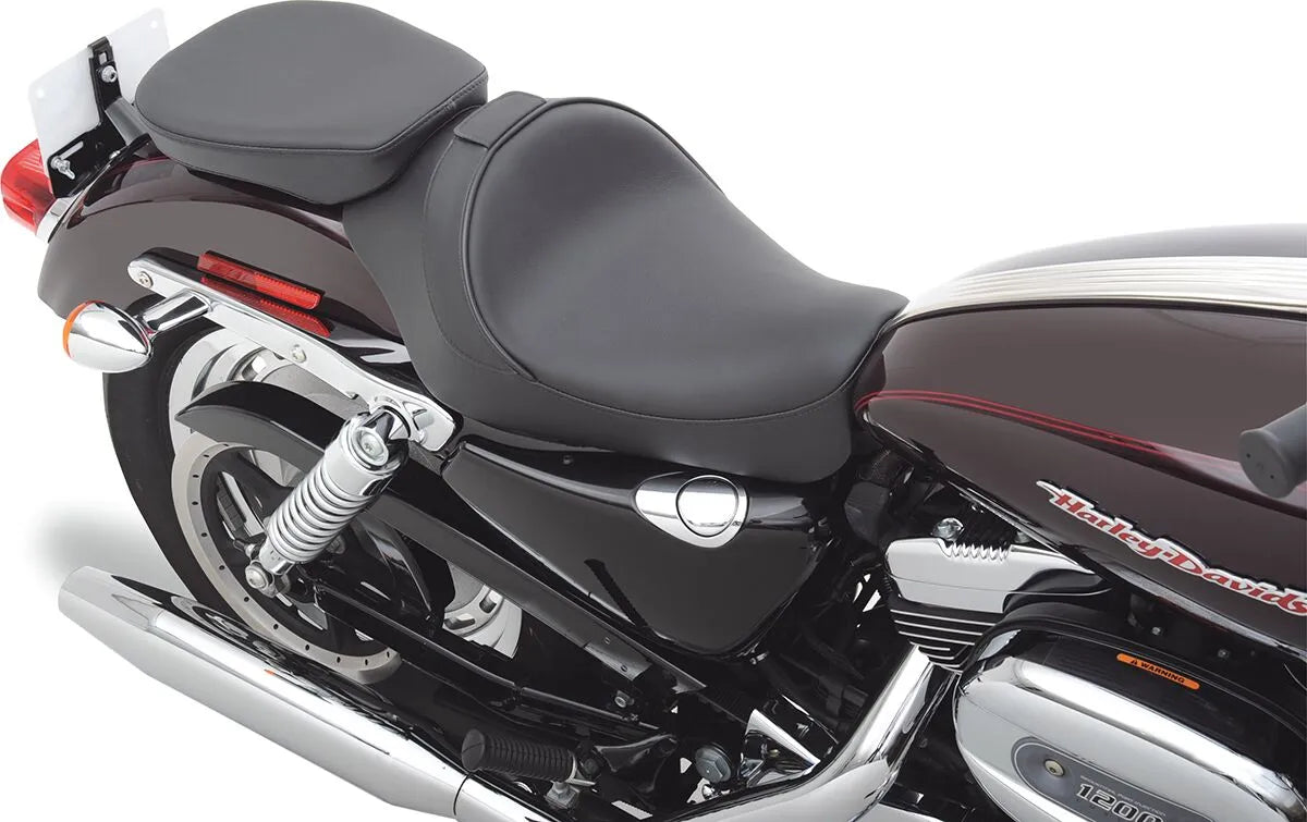 Drag Specialties Rear Solo Seat - Black Leather