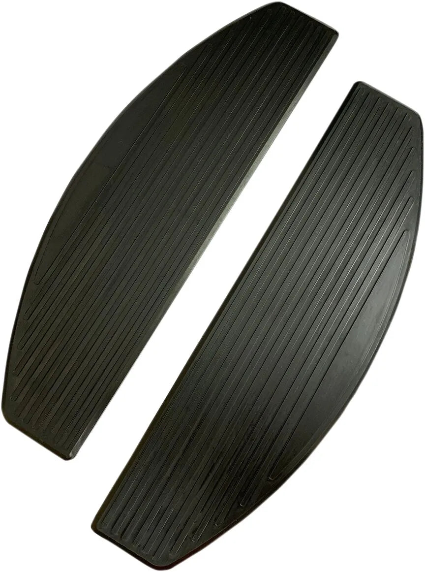 Drag Specialties Floorboard Inserts - Rubber, Black