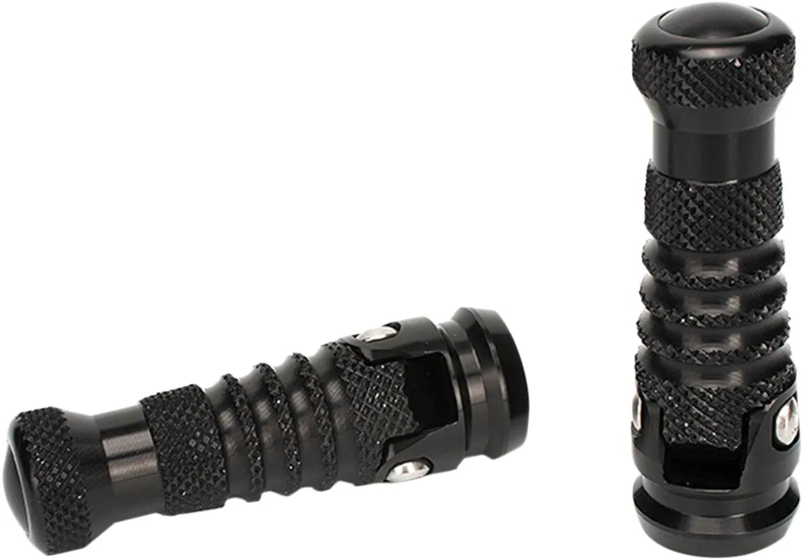 Gilles Tooling Footpeg - Black Steel, 80mm