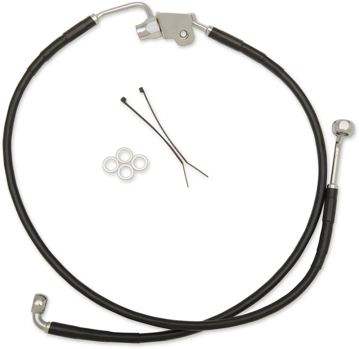 Drag Specialties Stainless Steel Brake Line Kit Rear