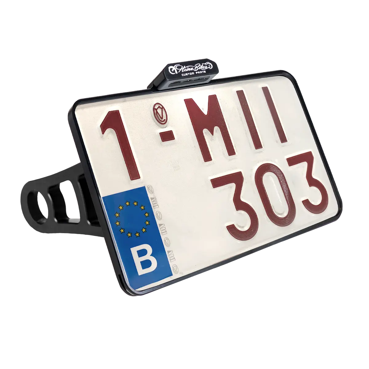 Heinz Bikes License Plate Side Mount For 3/4" Axles