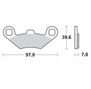 Moto-master Racing Sintered Brake Pads For Atv