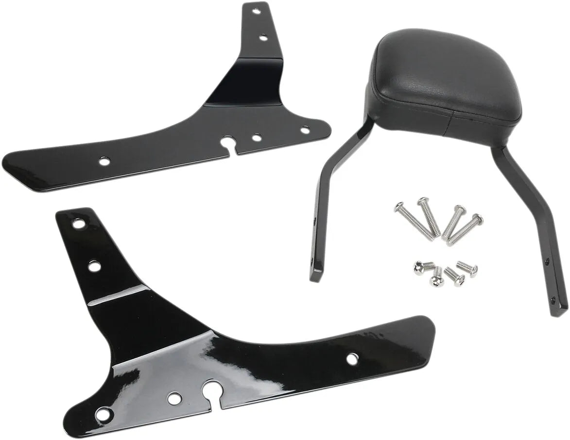 Cobra Square Sissy Bar - Black