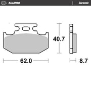 Moto-master Ceramic Brake Pads
