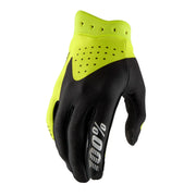 100% Itrack Gloves - Black/Fluorescent Yellow