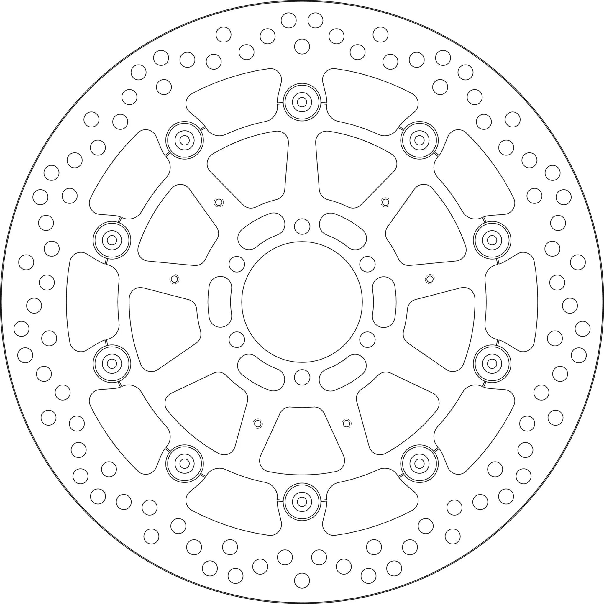 Sbs Stainless Steel Brake Rotor For Motorcycle - 320mm