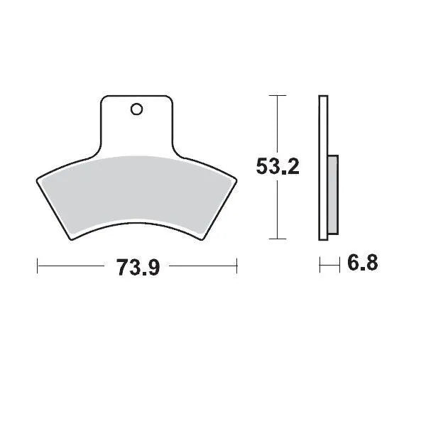 Moto-master Racing Sintered Brake Pads For Atv
