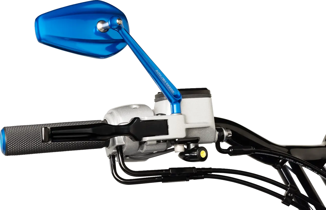 Arlen Ness Knurled Grips - Black/blue - 1"