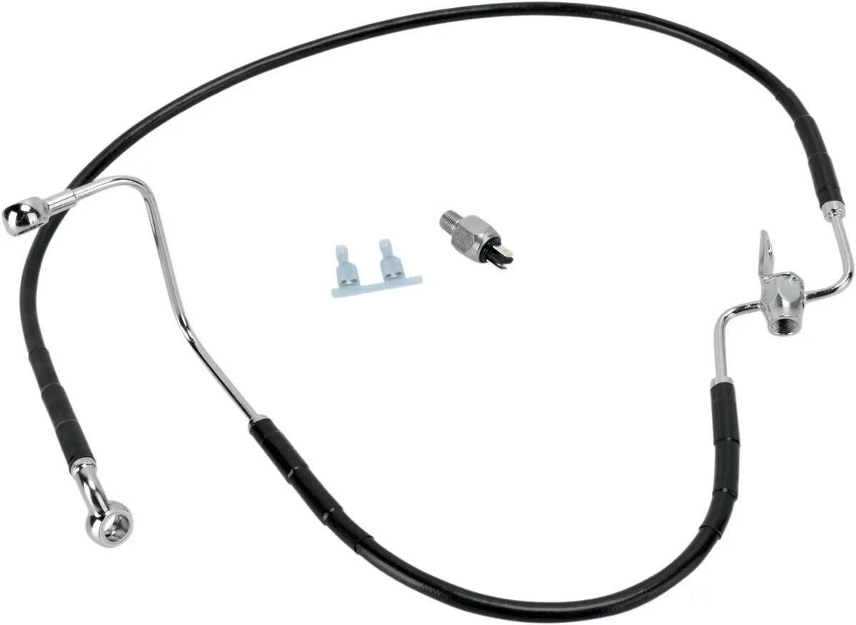 Drag Specialties Stainless Steel Brake Line Kit - Rear