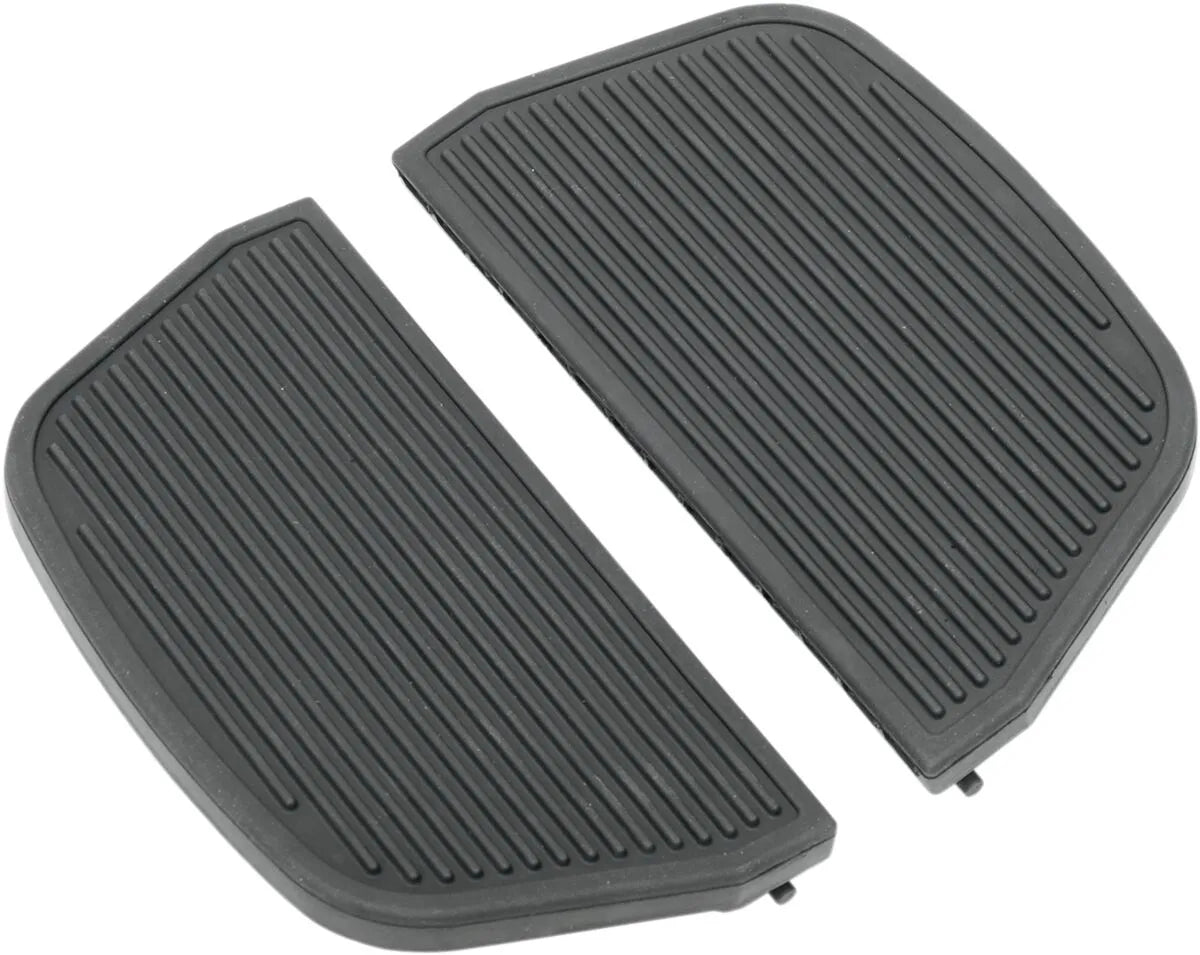 Drag Specialties Passenger Floorboards - Black Rubber Inserts