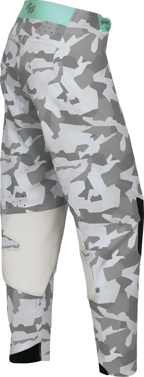 Thor Women's Sportmode Shadow Pants - Sort/Grøn/Blågrøn/Hvid/Camouflage Grå