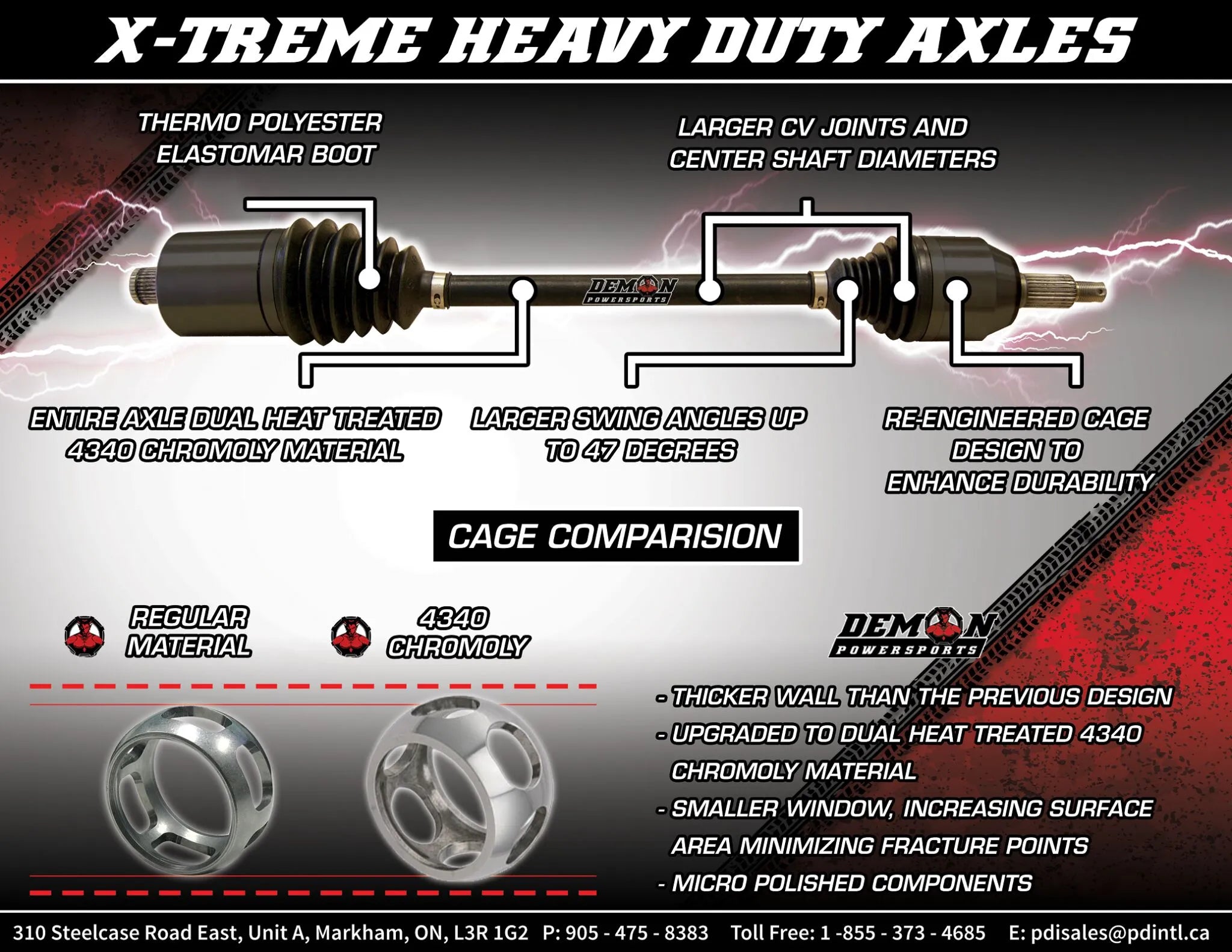 Demon Heavy-duty Long Travel Axle