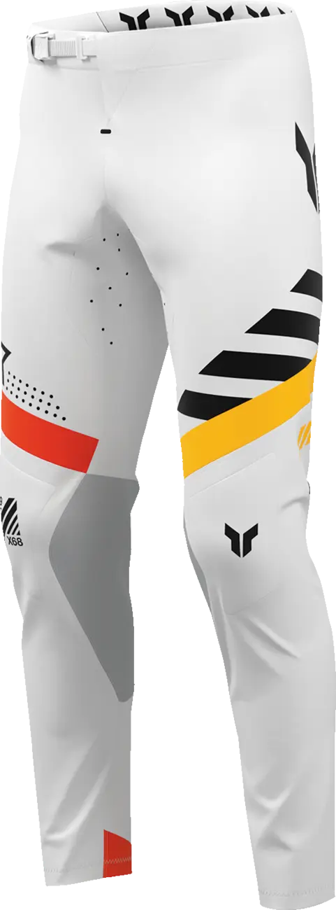 Thor Sportmode Synth Pants - Black/Orange/White/Yellow