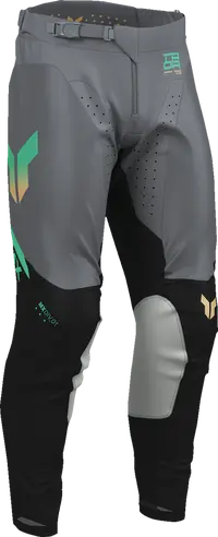 Thor Launchmode Air Raptor Racewear Pants - Black/Green/Orange/Charcoal Gray