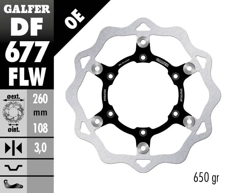 Galfer Brake Rotor For Motorcycle - High-carbon Stainless Steel