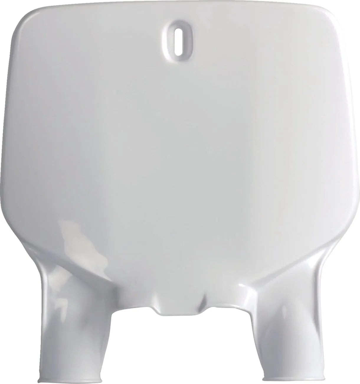 Polisport White Front Number Plate For Motorcycle