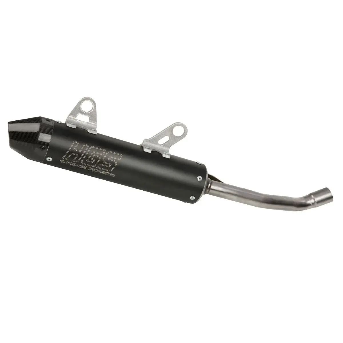 Hgs 2-stroke Silencer With Carbon Fiber End Cap