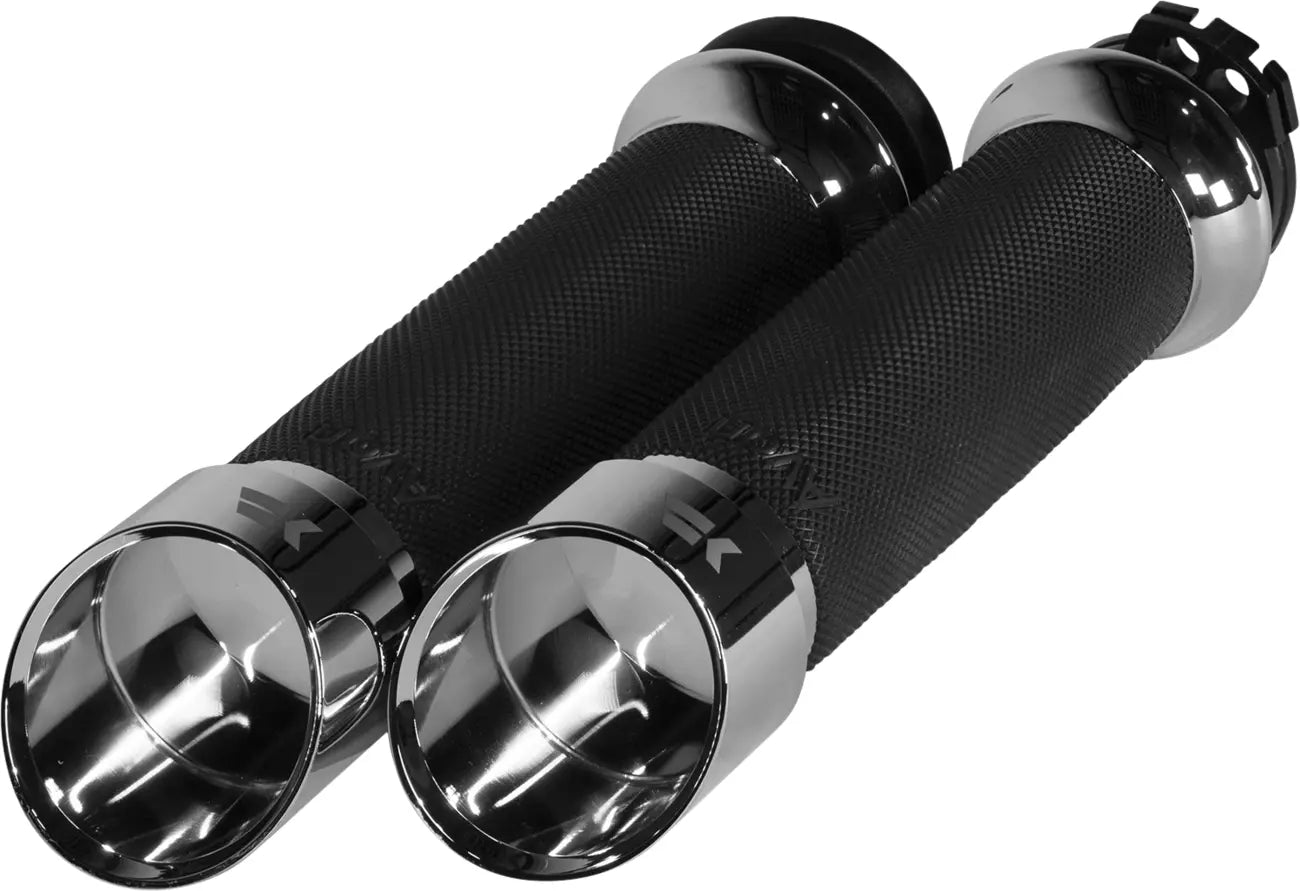 Khrome Werks Edge Grips - Chrome, 1-inch Bar