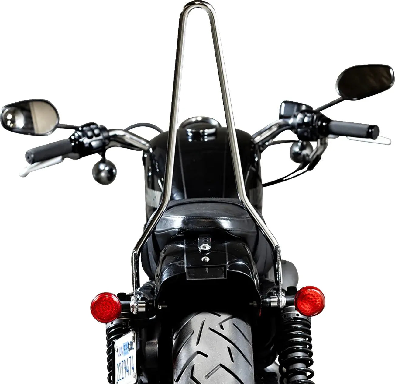 Biltwell Exfil Sissy Bar - Chrome Steel