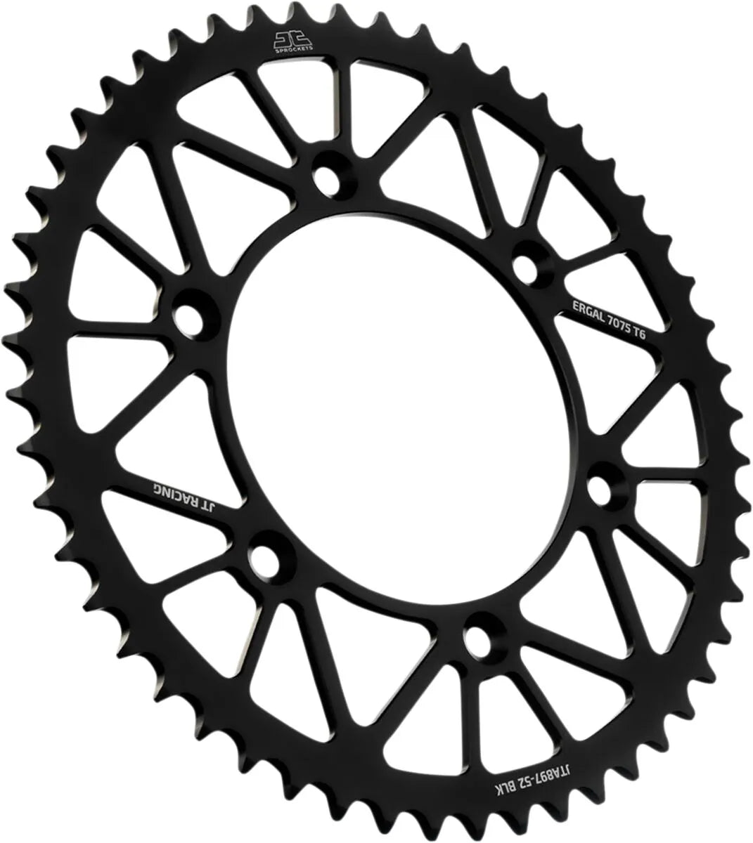 Jt Sprockets Racelite Aluminum Rear Sprocket - 52t Black