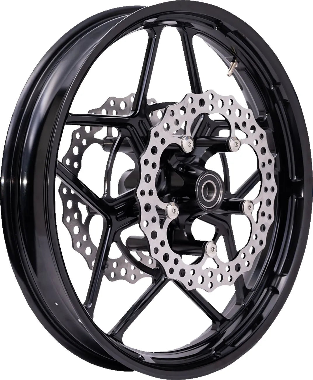 Arlen Ness Spider Wheel Hub - Black Anodized