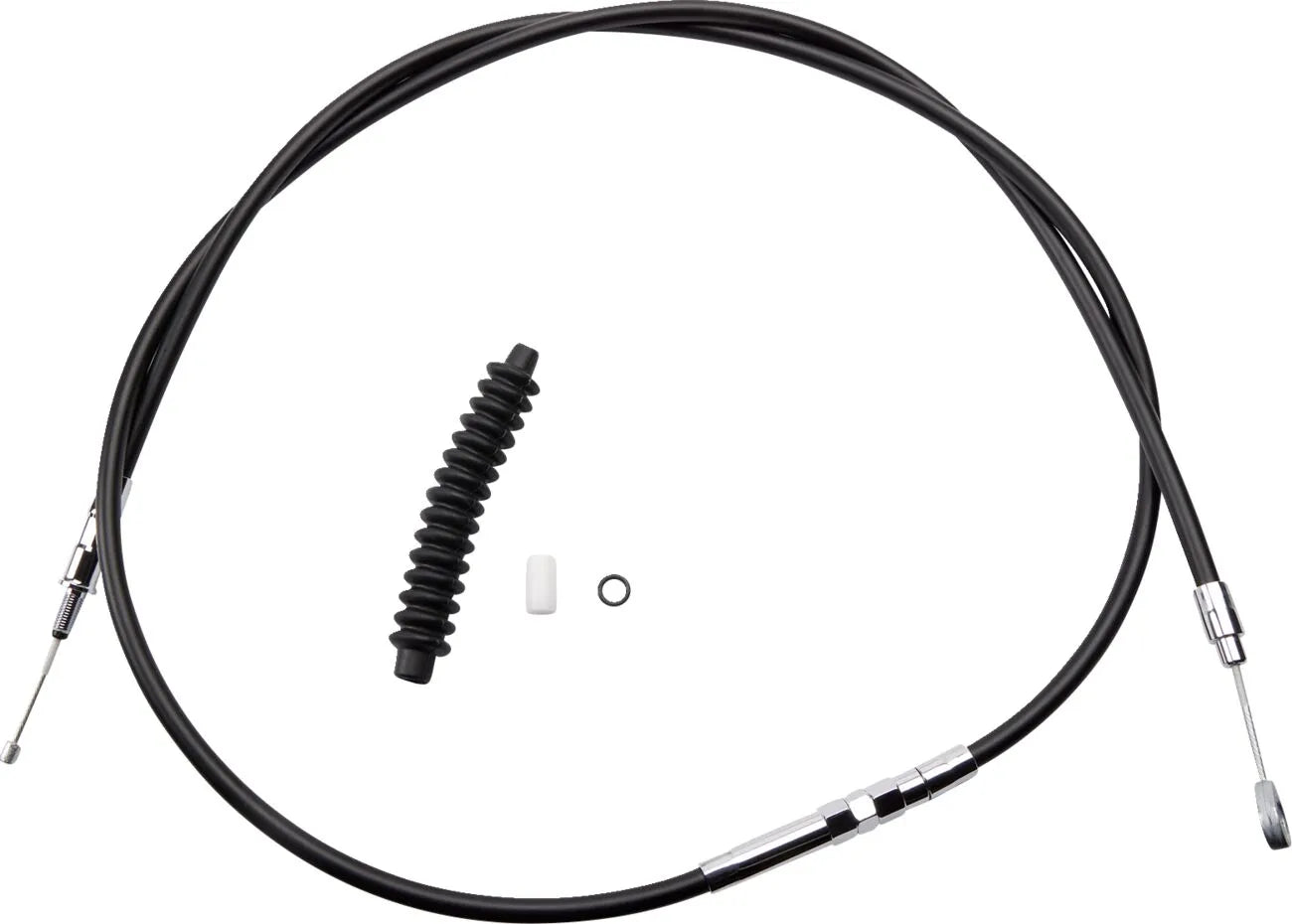 Drag Specialties High-efficiency Black Vinyl Clutch Cable