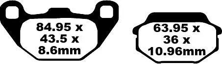 Ebc Sfa Series Organic Scooter Brake Pads