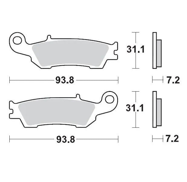Moto-master Nitro Sport Brake Pads - Sintered Metal