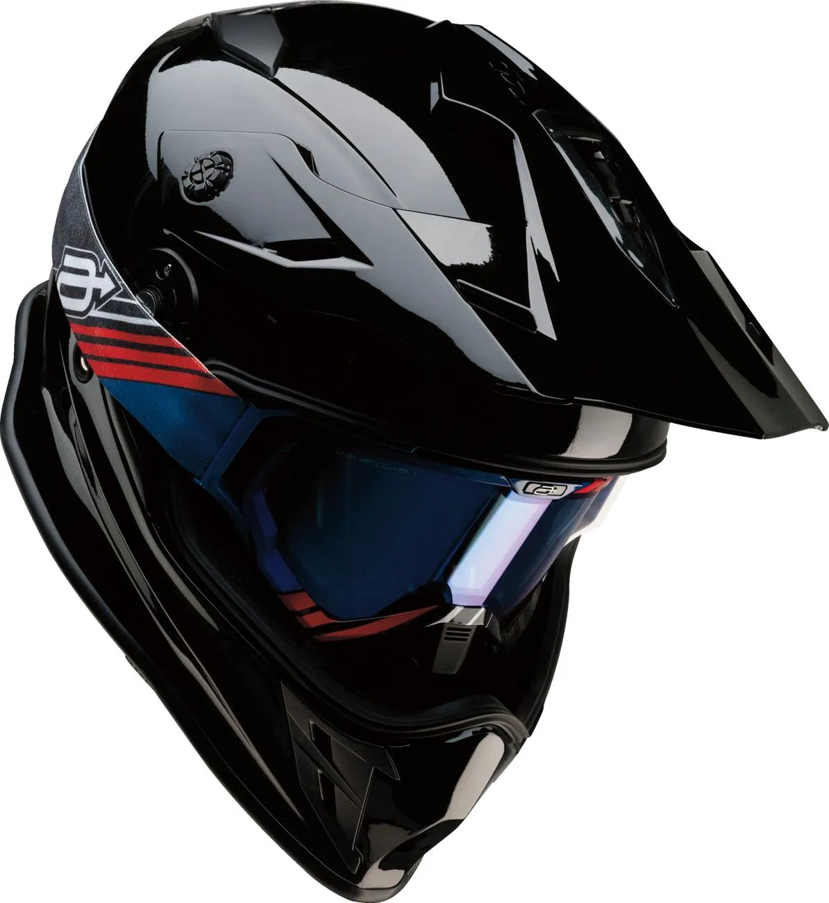Z1r Range 2.0 Helmet - Dual Sport Black Gloss