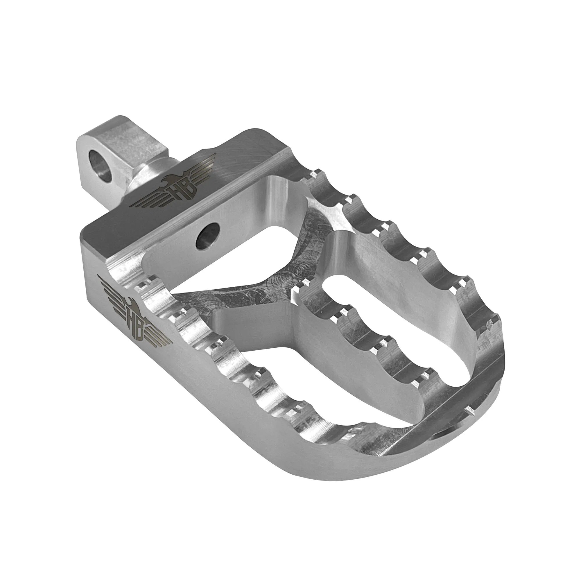 Heinz Bikes Foot Pegs For Harley - Silver Aluminum