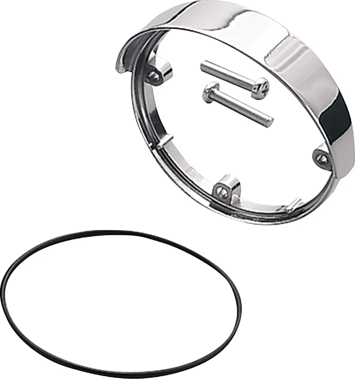 Drag Specialties Turn Signal Visors - Chrome