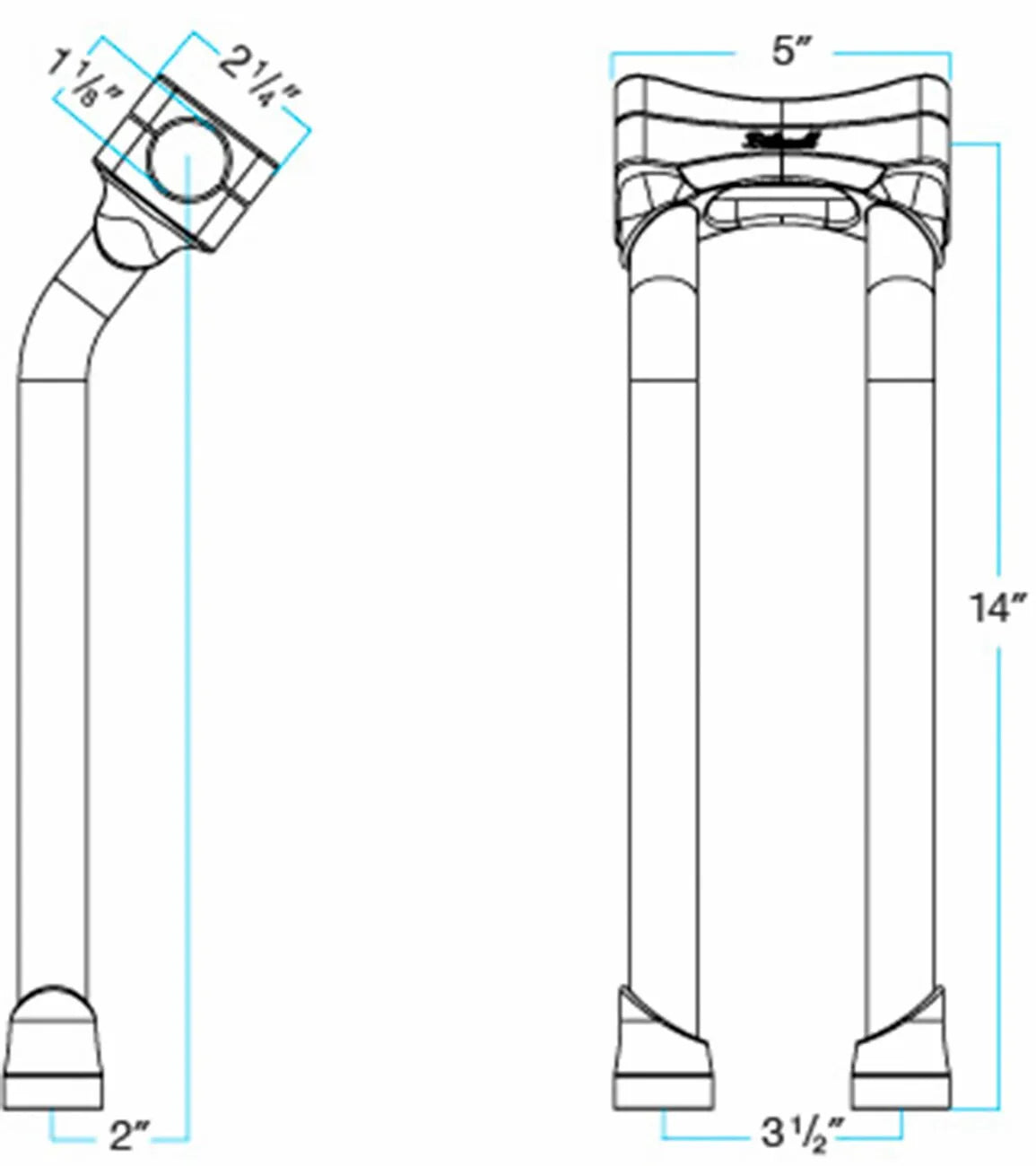 Biltwell Murdock 14" O/s Risers