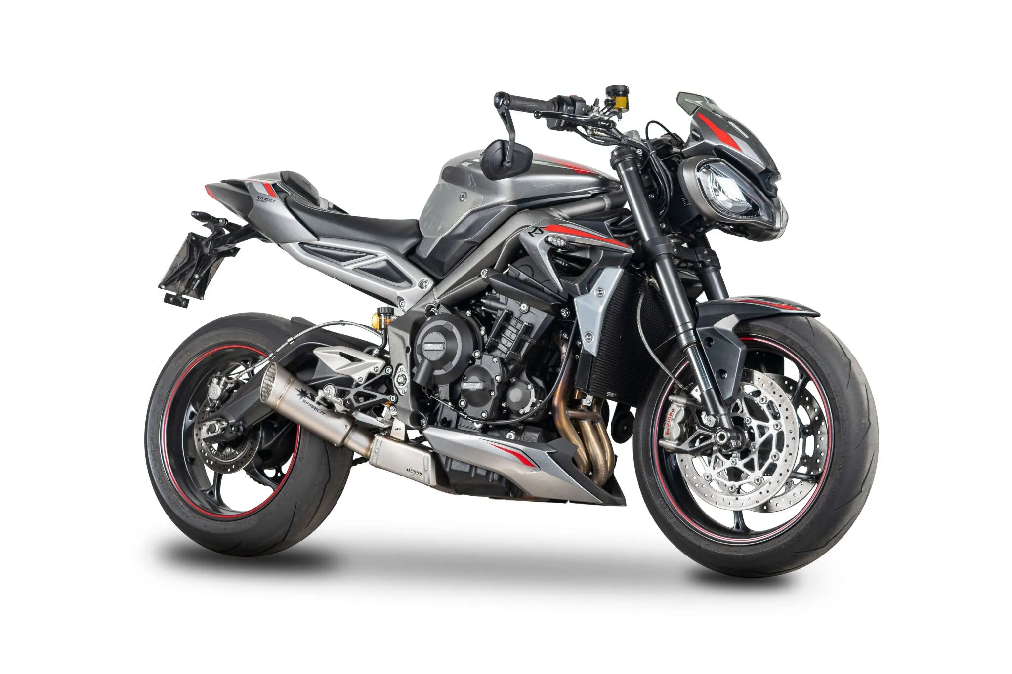 Spark Grid-o Exhaust System - Titanium Slip-on