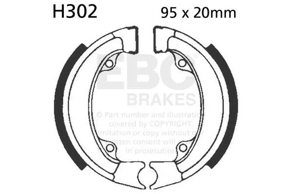 Ebc Organic Brake Shoe Set