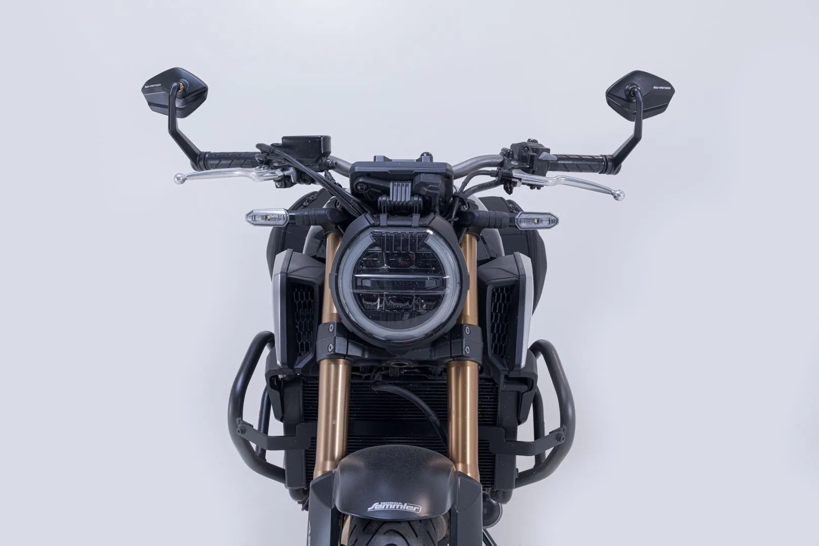 Sw-motech Bar End Mirrors - Black Aluminum