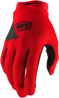 100% Youth Ridecamp Off-road Gloves - Red