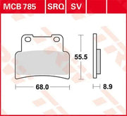 Trw Sv Series Sintered Brake Pads - Front