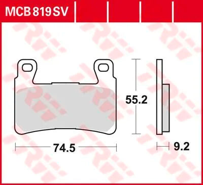Trw Sv Series Sintered Brake Pads (Front)