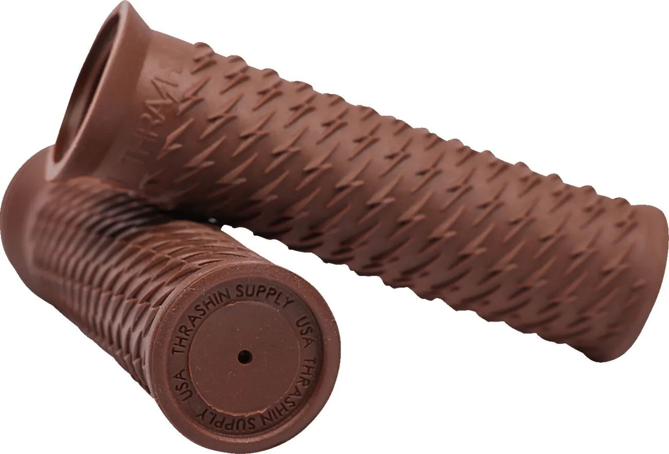 Thrashin Supply Co. Bolt Grips - Brown, 1"
