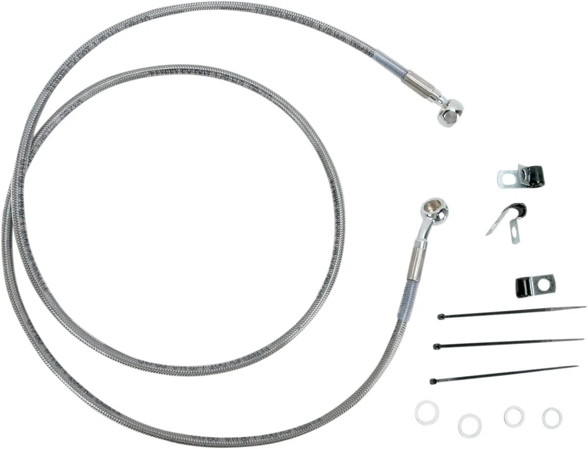 Drag Specialties Extended Brake Line Kit - Stainless Steel