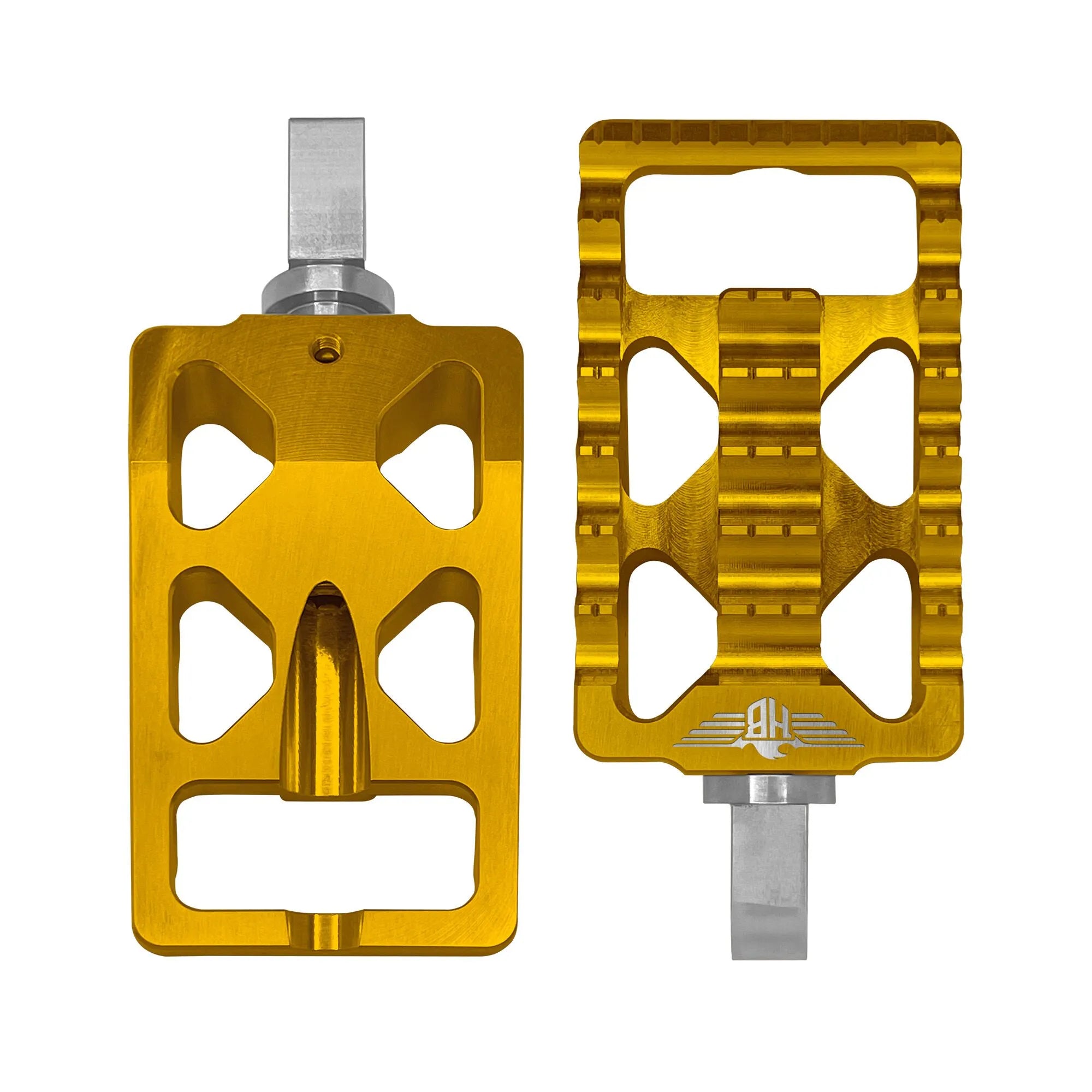 Heinz Bikes Adjustable Foot Pegs For Harley - Gold