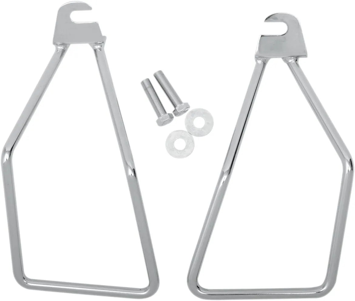 Drag Specialties Chrome Saddlebag Support Brackets