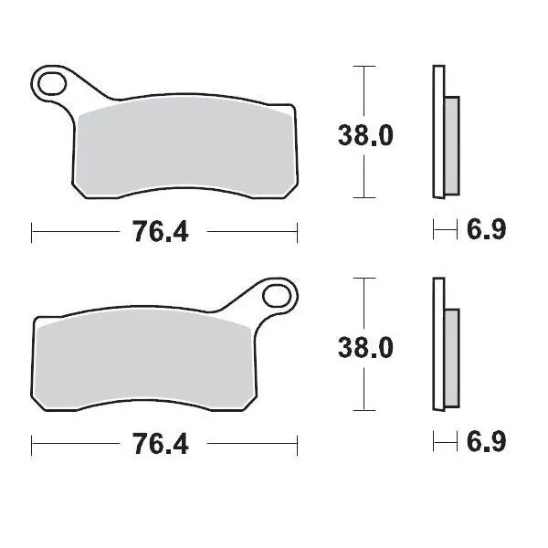 Moto-master Racing Brake Pads For Atv