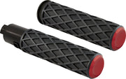 Arlen Ness Diamond Grips - Red/black