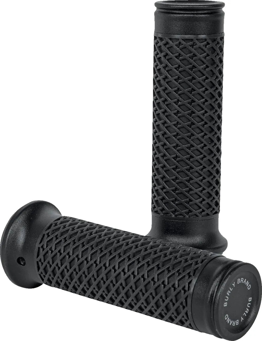 Burly Brand Slash Cut Grips - Black 7/8"